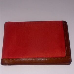 Red and Brown Bifold Wallet
